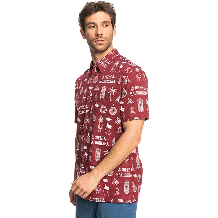 Organic Bamboo Shirts for Men Short Sleeve Print Men′ S Shirts Holiday Camisas Sustainable Men Wear Hawaiian Beach Shirt Resort Shirt Hawaiian Shirt