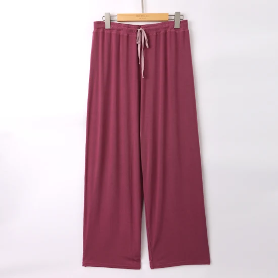 Los pijamas de encargo de las señoras dos pedazos del desgaste del salón corto hicieron punto Loungewear de bambú de las mujeres del verano