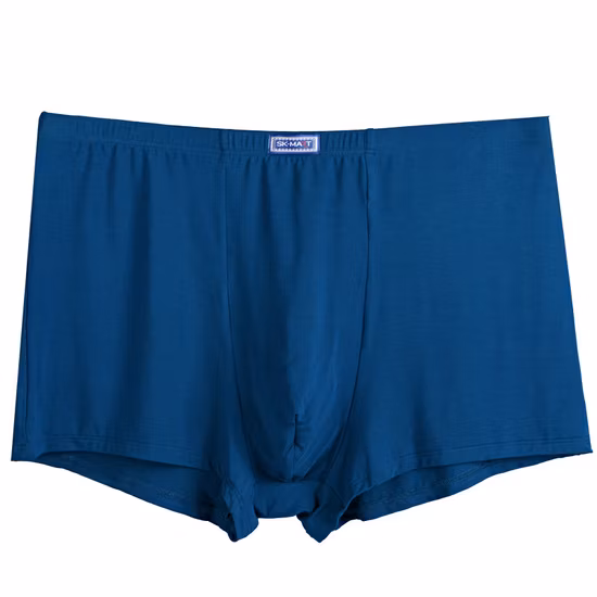 Los pantalones cortos cómodos de encargo del boxeador exponen la ropa interior roja del tamaño extra grande de la tela de bambú para los hombres
