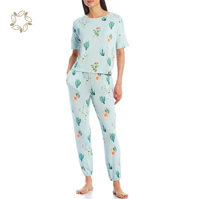 Pijamas de Terry francés Eco de las mujeres del OEM